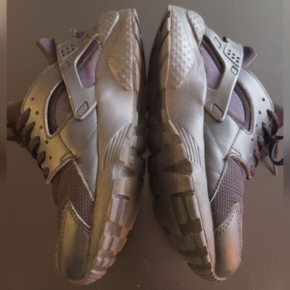 Nike Air Huarache Black Sz 6Y - Picture 4 of 10